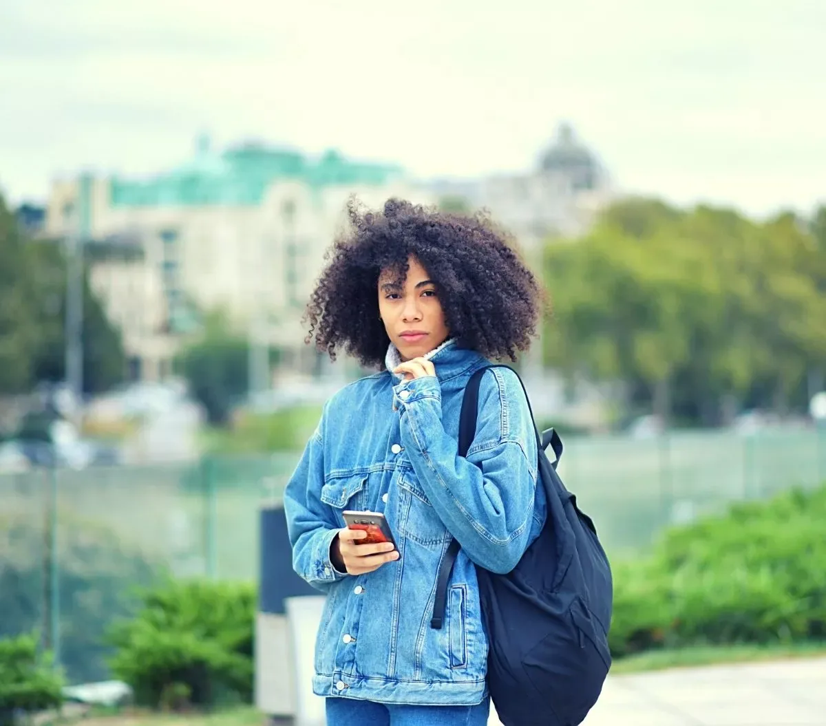 A woman standing outdoors in Georgia