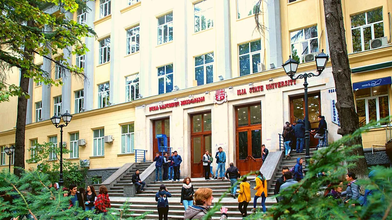 Exterior of an Ilia State University building